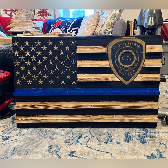 Challenge coin flags